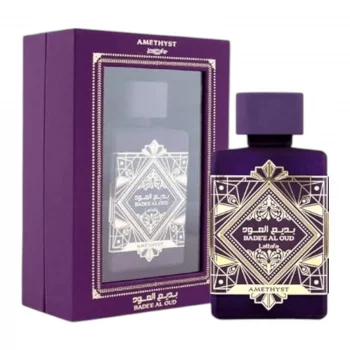 Lattafa Badee Al Oud Amethyst Eau de Parfum 100ml – Orientalischer Unisex-Duft mit Amber, Vanille und Holznoten