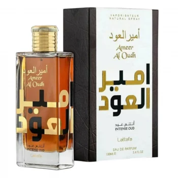 Lattafa Ameer Al Oudh Intense Oud Eau de Parfum 100ml – orientalischer, holziger Duft mit Amber und Vanille