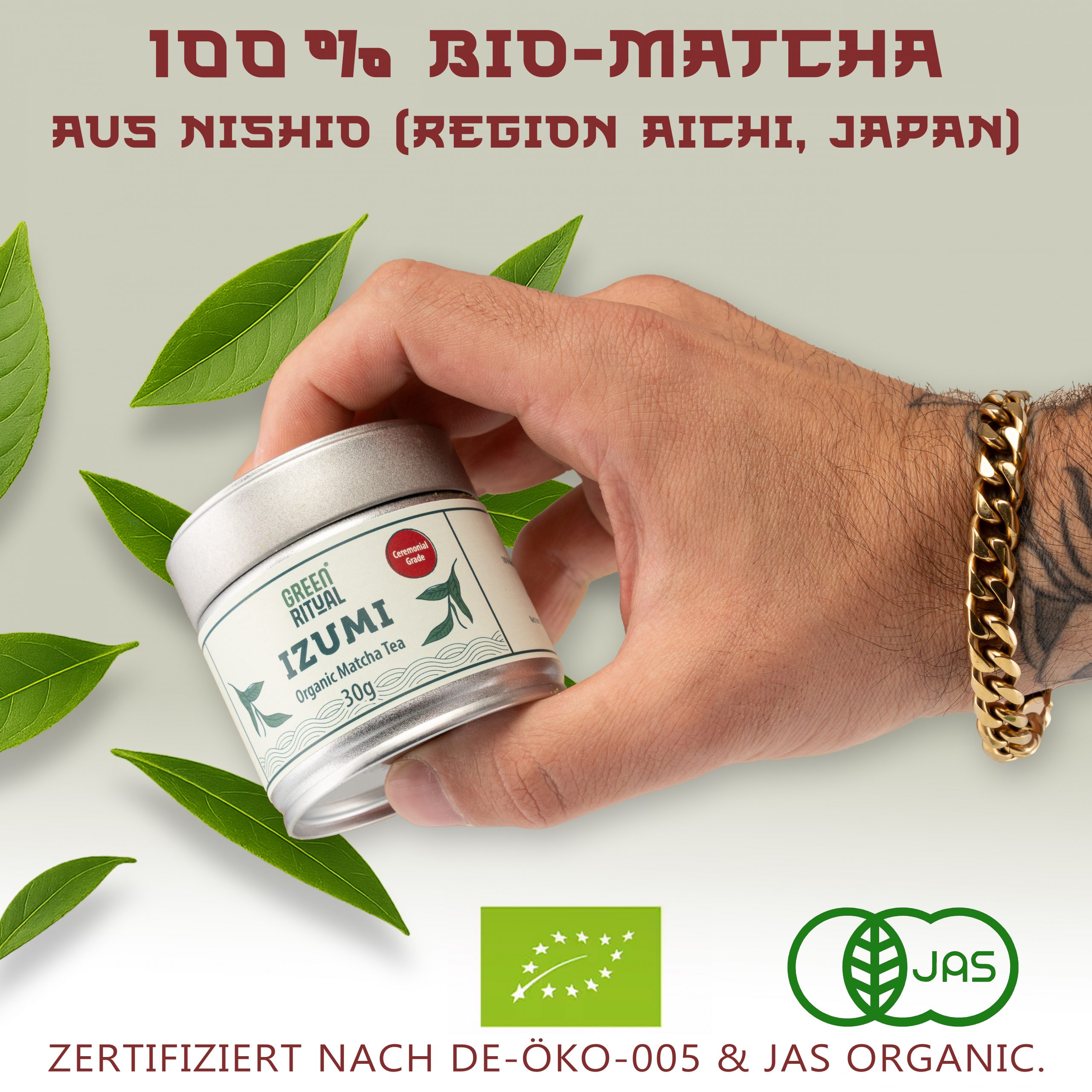 Ceremonial Matcha – Bio Japan (30g) – Steinvermahlen, Erste Ernte – Vegan – Bild 2