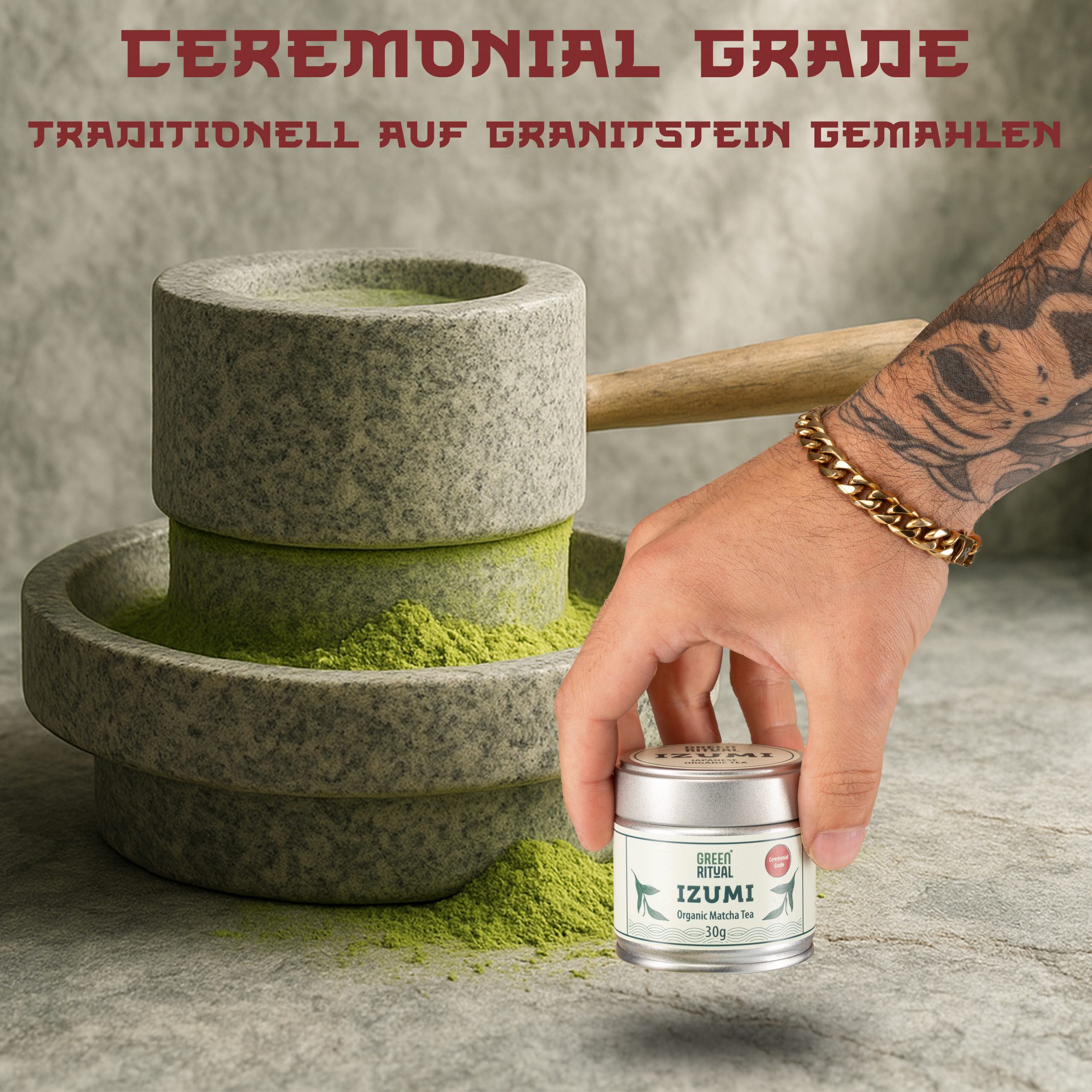 Ceremonial Matcha – Bio Japan (30g) – Steinvermahlen, Erste Ernte – Vegan – Bild 3
