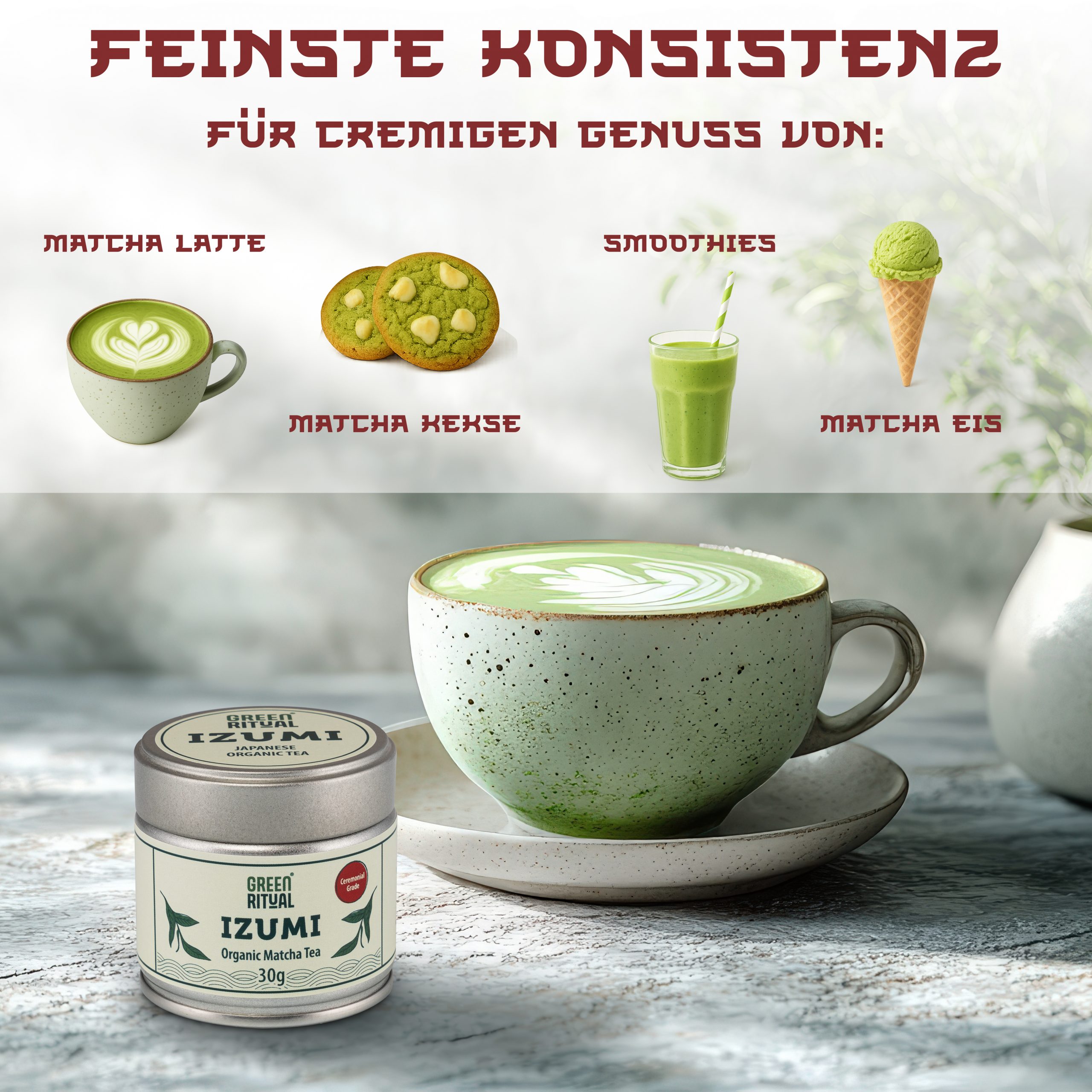 Ceremonial Matcha – Bio Japan (30g) – Steinvermahlen, Erste Ernte – Vegan – Bild 4