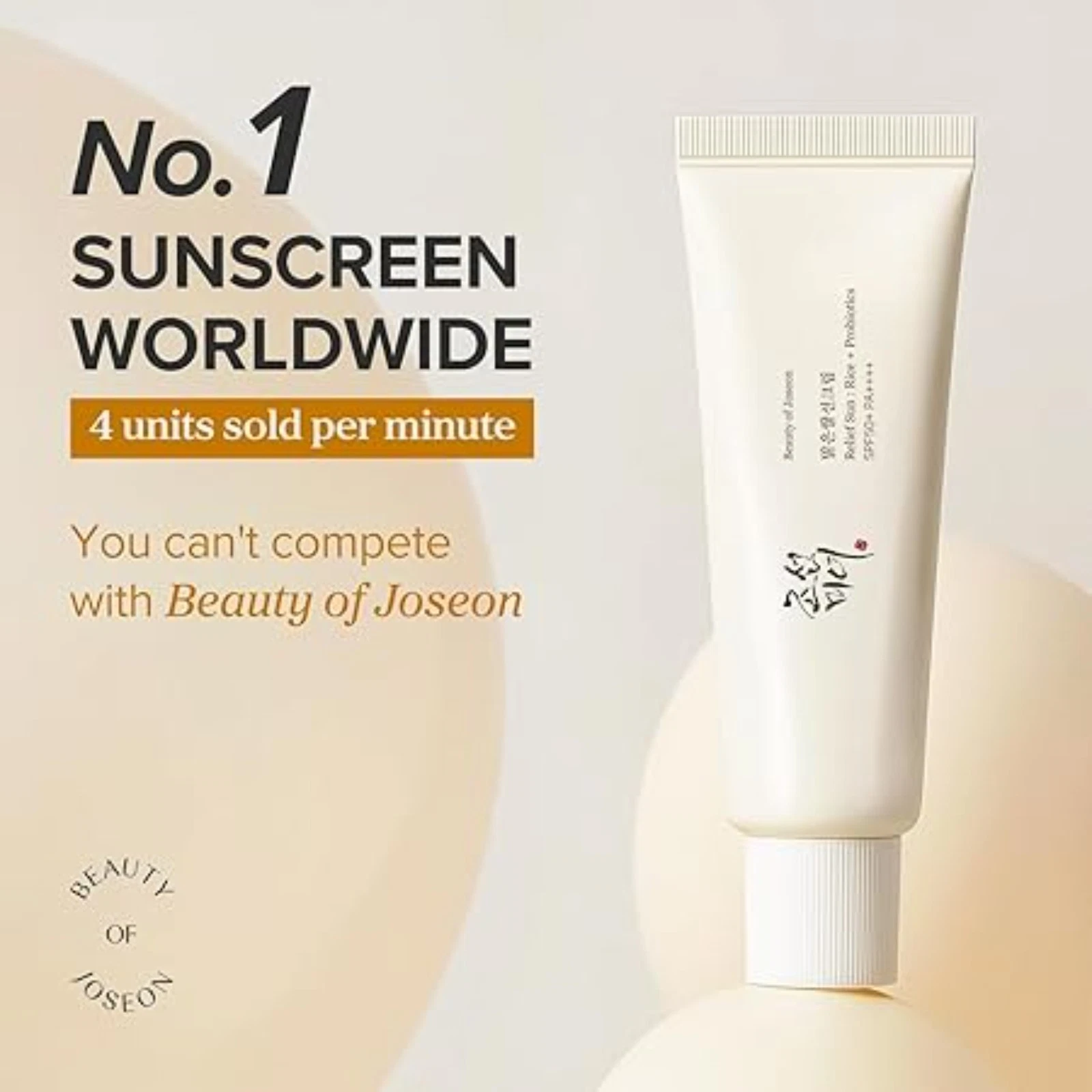 Beauty of Joseon Relief Sun SPF50+ PA++++ – Sonnenschutz mit Reis & Probiotika – 50ml