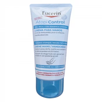 Eucerin AtopiControl Handcreme 75ml – beruhigende Handcreme für trockene, gereizte Haut mit Licochalcone A und Ceramiden