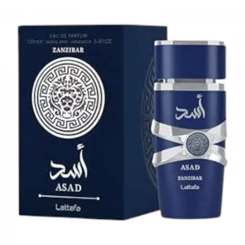 Lattafa Asad Zanzibar Eau de Parfum 100 ml – warmer, orientalischer Herrenduft mit Amber und Vanille