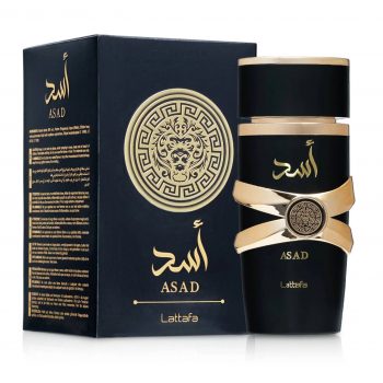 Lattafa Asad Eau de Parfum 100 ml – Herrenduft mit Amber, Vanille und Tabak