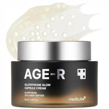Medicube AGE-R Glutathione Glow Capsule Cream 50 ml – Textur mit Glutathion-Kapseln